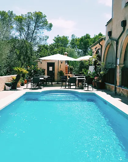 Villa Lorenzo en Cala Figuera en Mallorca piscina